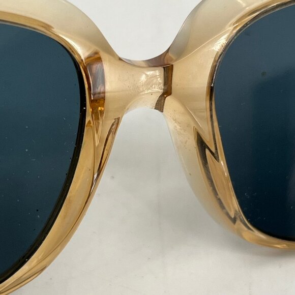 Celine Beige Clear Large Sunglasses | Blue Lenses - Picture 7 of 9